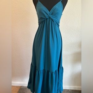 Banana Republic teal midi sundress Size 0